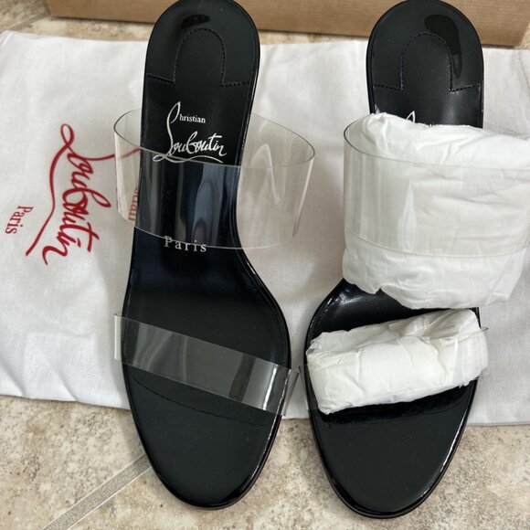 Christian Louboutin Just Nothing 85 mm Mules - Picture 3 of 10